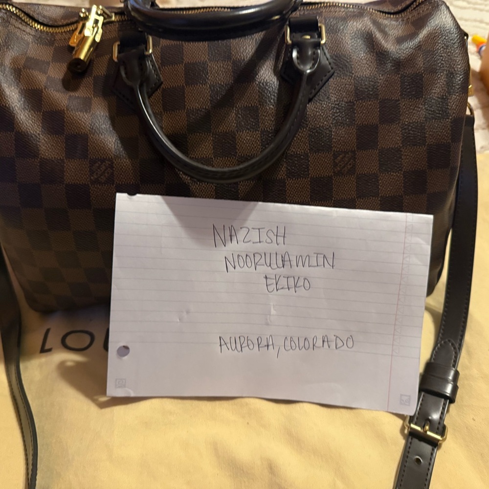 Louis Vuitton Damier Ebene Speedy 35 Bandouliere - Picture 2 of 12